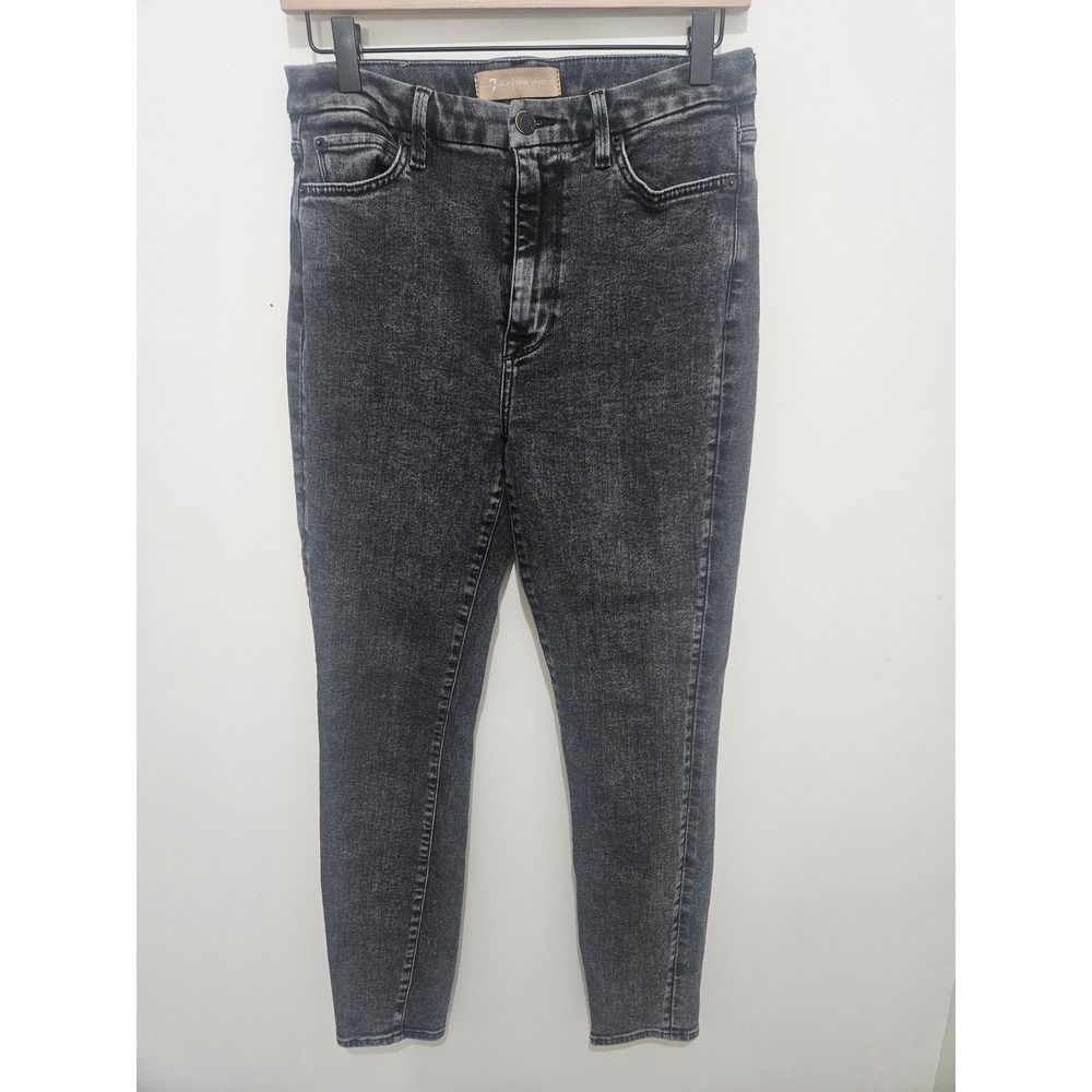 7 For All Mankind‎ Luxe Vintage The Aubrey Skinny Jeans Faded Black Size 27